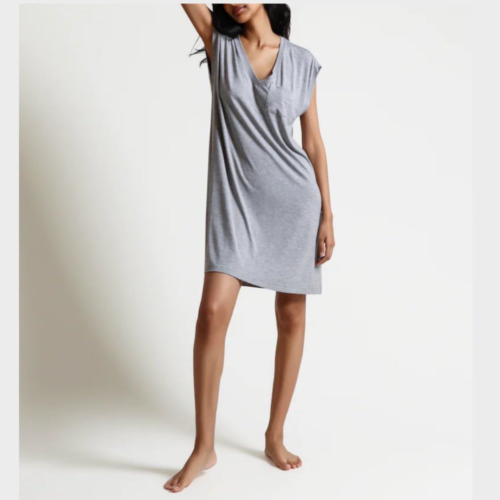 Skin Louella Caftan dress Size: 1 Heather grey